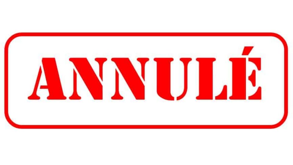 annulé